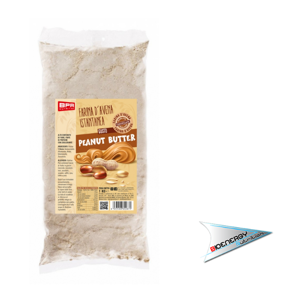 Bpr Nutrition-FARINA D'AVENA ISTANTANEA AROMATIZZATA (Conf. 1 Kg)   Burro d'Arachidi  